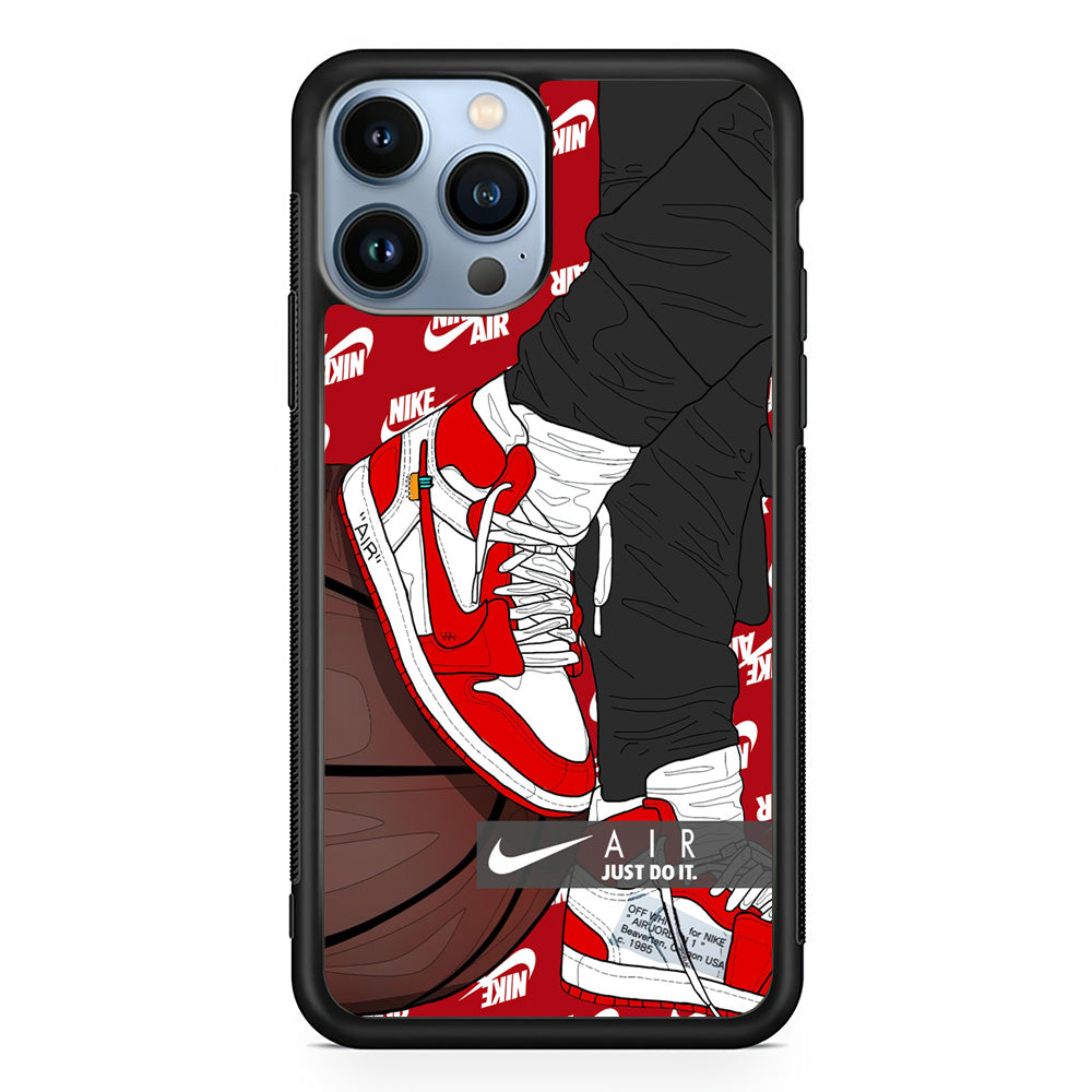 Nike Shiny Red Lava iPhone 13 Pro Max Case-Xtracase
