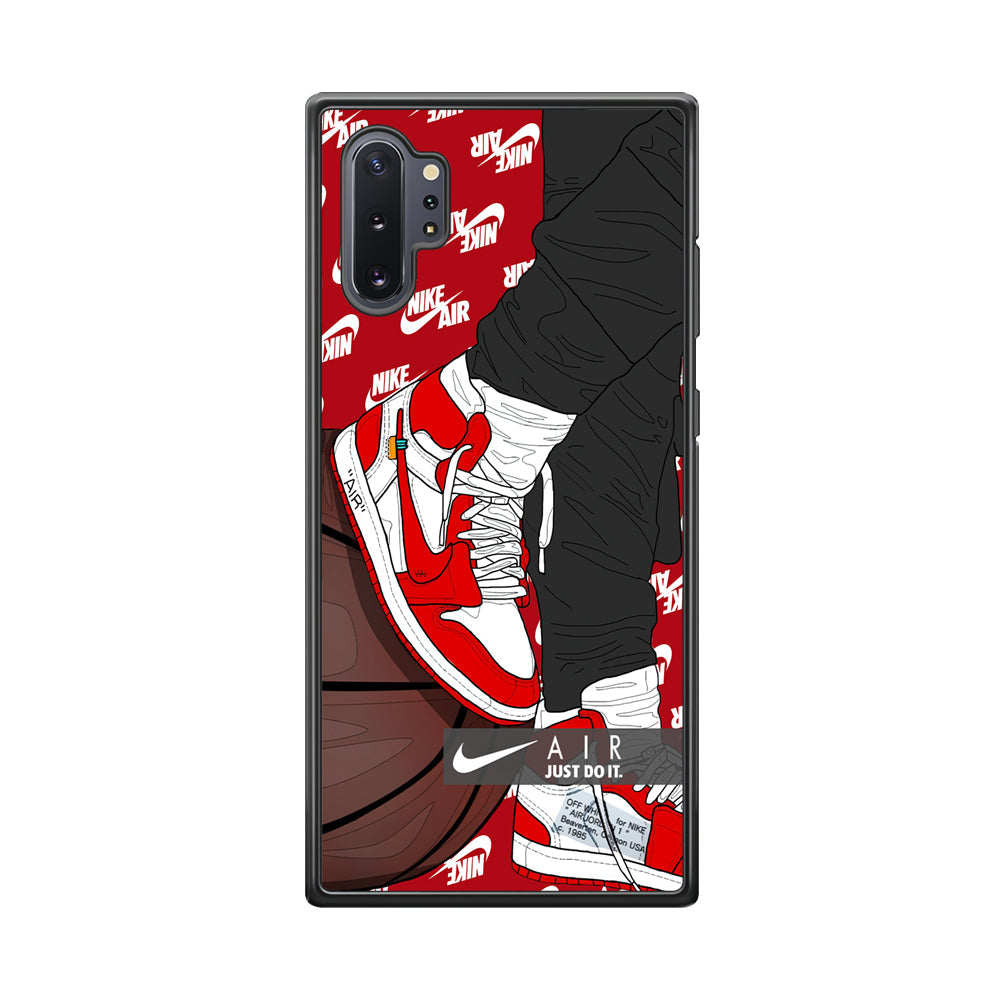 Nike Shiny Red Lava Samsung Galaxy Note 10 Plus Case-Xtracase