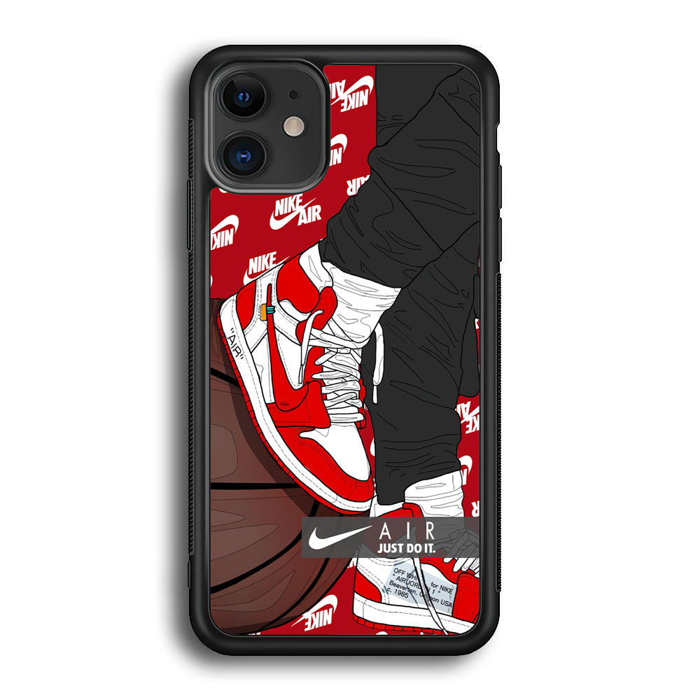 Nike Shiny Red Lava iPhone 12 Case-Xtracase