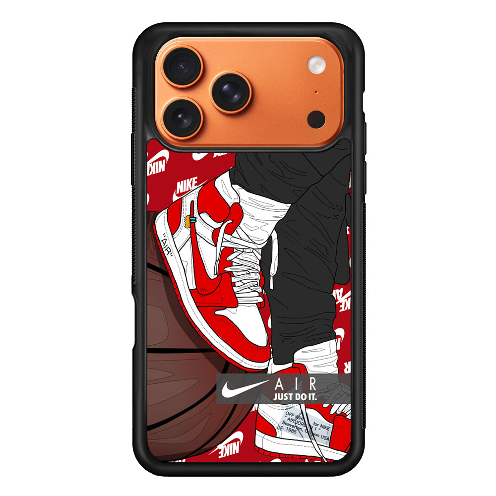 Nike Shiny Red Lava iPhone 17 Pro Max Case