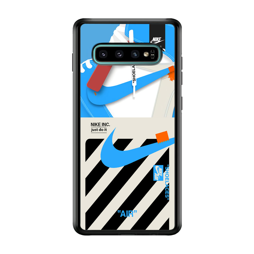 Nike Shoelaces Top Seal Samsung Galaxy S10 Case-Xtracase