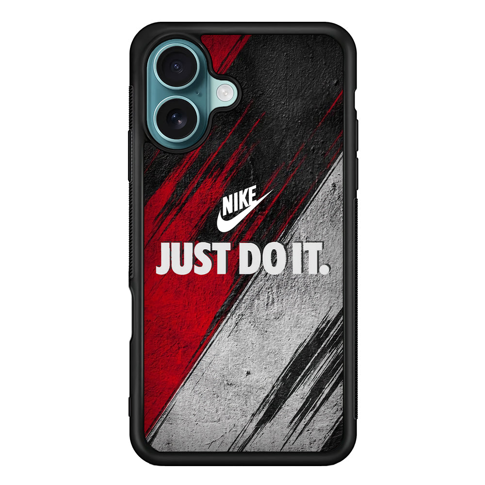Nike Texture Abstract Red White iPhone 16 Case - Xtracase