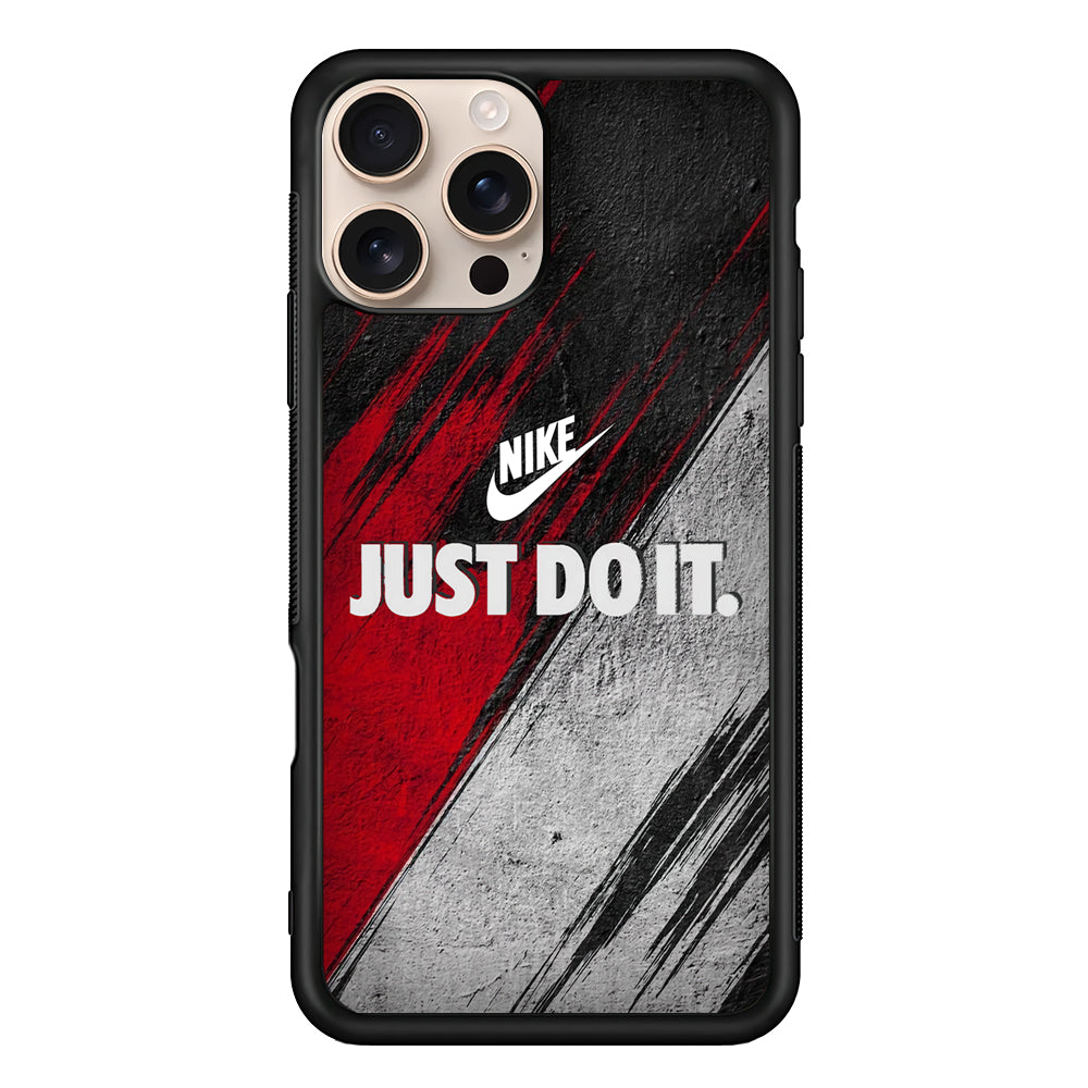 Nike Texture Abstract Red White iPhone 16 Pro Max Case - Xtracase