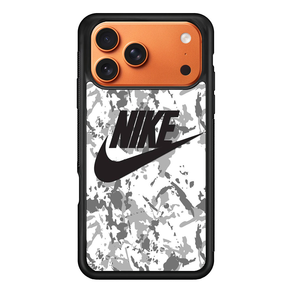 Nike Winter Camo Logo iPhone 17 Pro Max Case