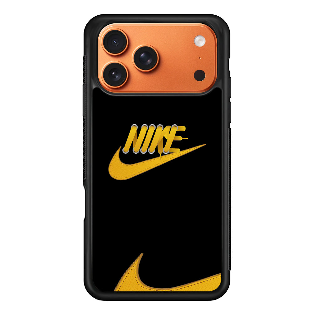 Nike Yellow Shoelace iPhone 17 Pro Max Case