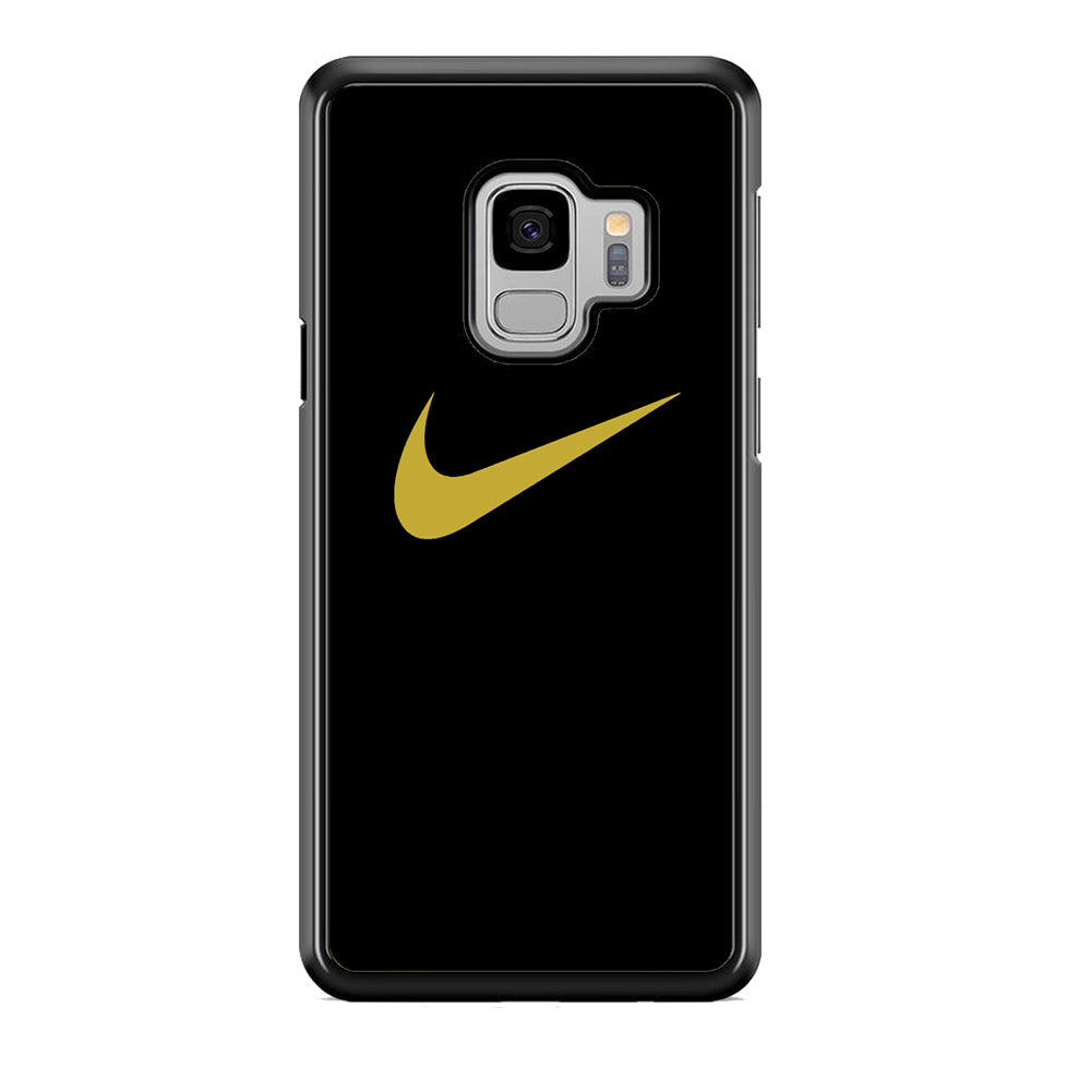 Nike Gold Logo Black Samsung Galaxy S9 Case-Xtracase