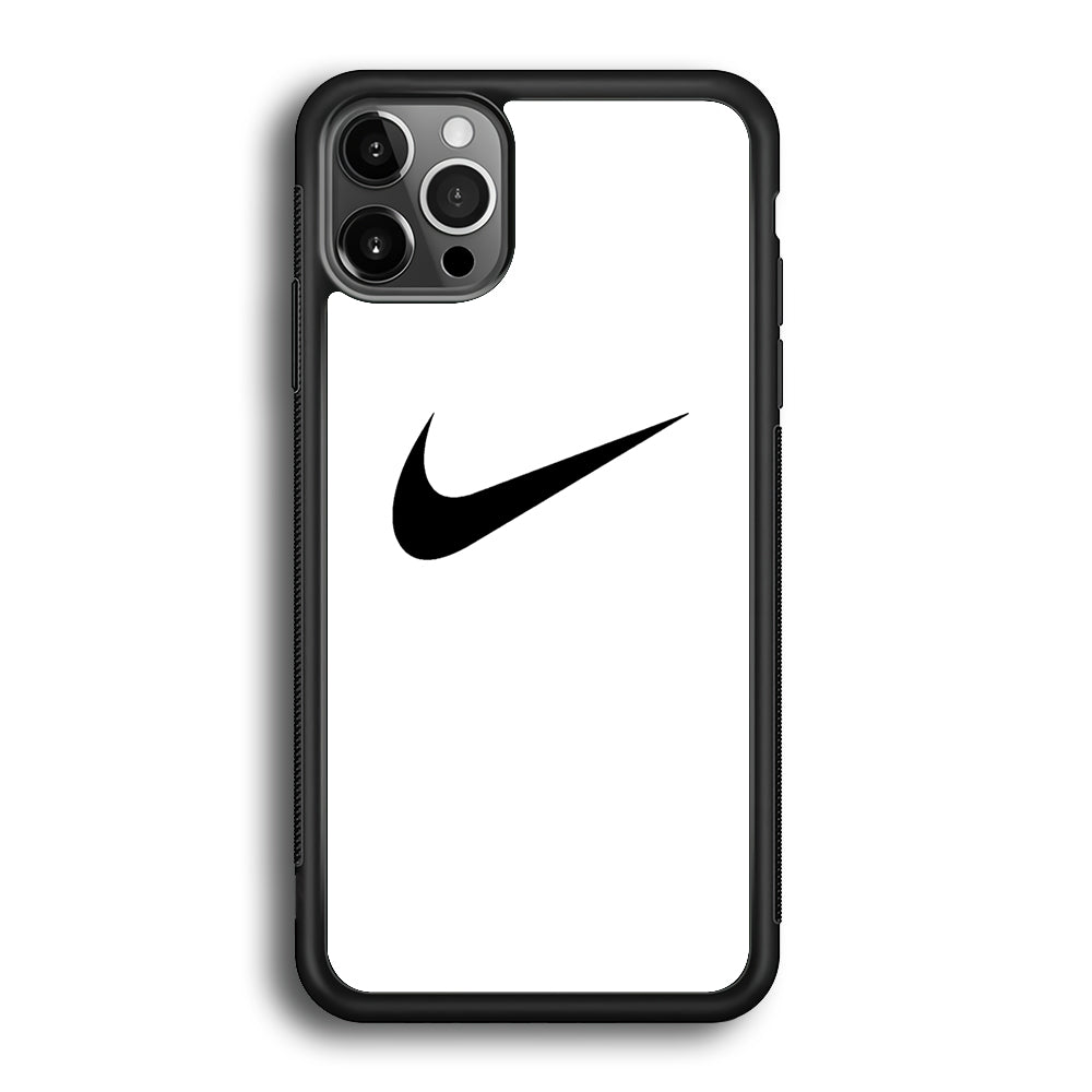 Nike White Milk Black Logo iPhone 12 Pro Case-Xtracase
