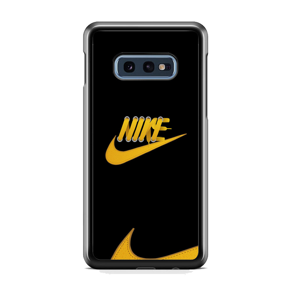 Nike Yellow Shoelace Samsung Galaxy S10E Case-Xtracase