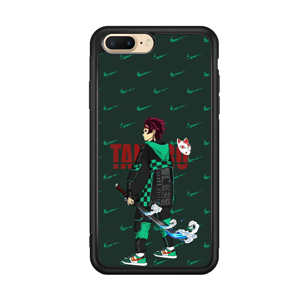 Nike on Tanjiro Suit iPhone 8 Plus Case-Xtracase