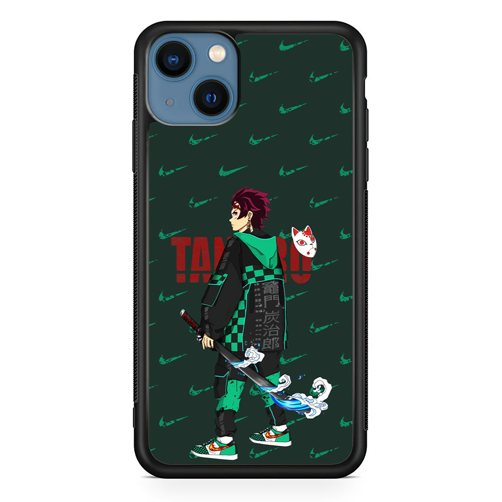 Nike on Tanjiro Suit iPhone 14 Case-Xtracase