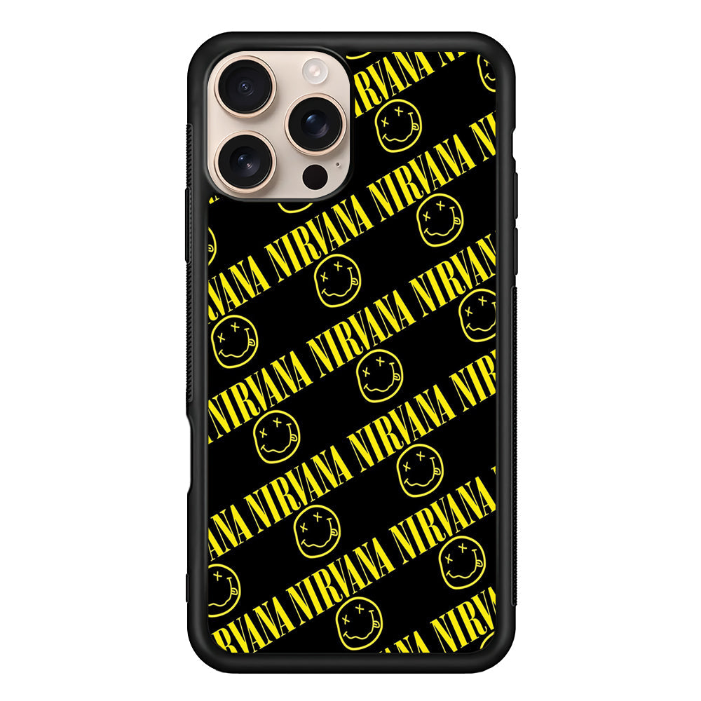 Nirvana Smiley Face iPhone 16 Pro Max Case - iPhone 16 Pro Max