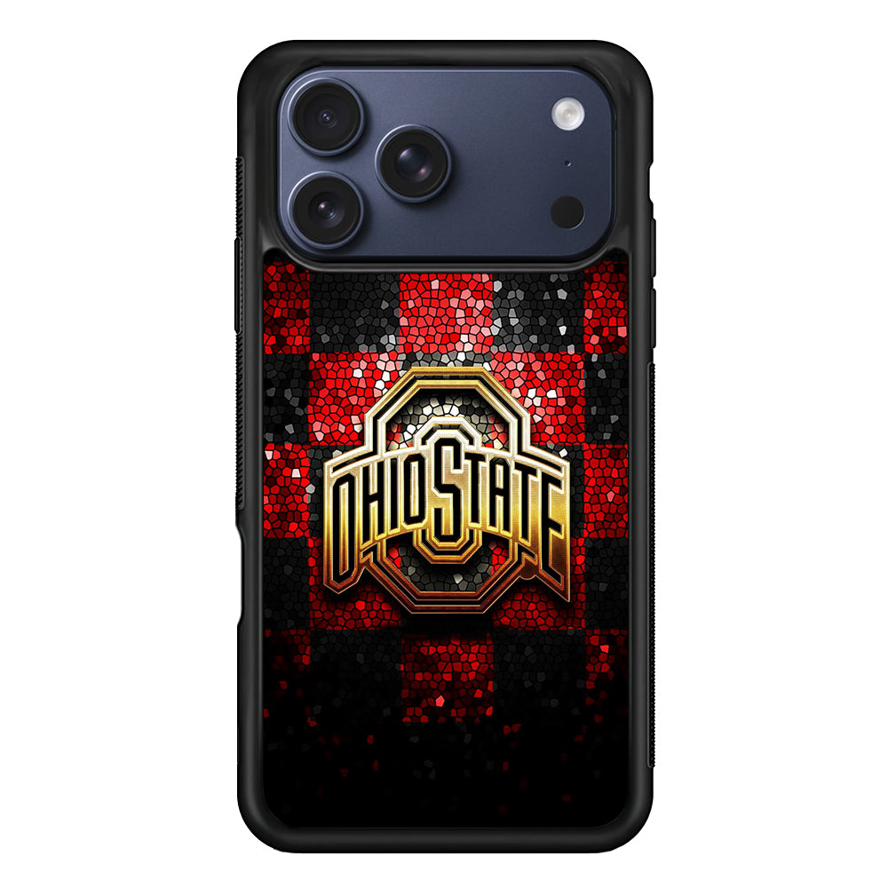Ohio State Red Black Glitter iPhone 17 Pro Max Case - Xtracase