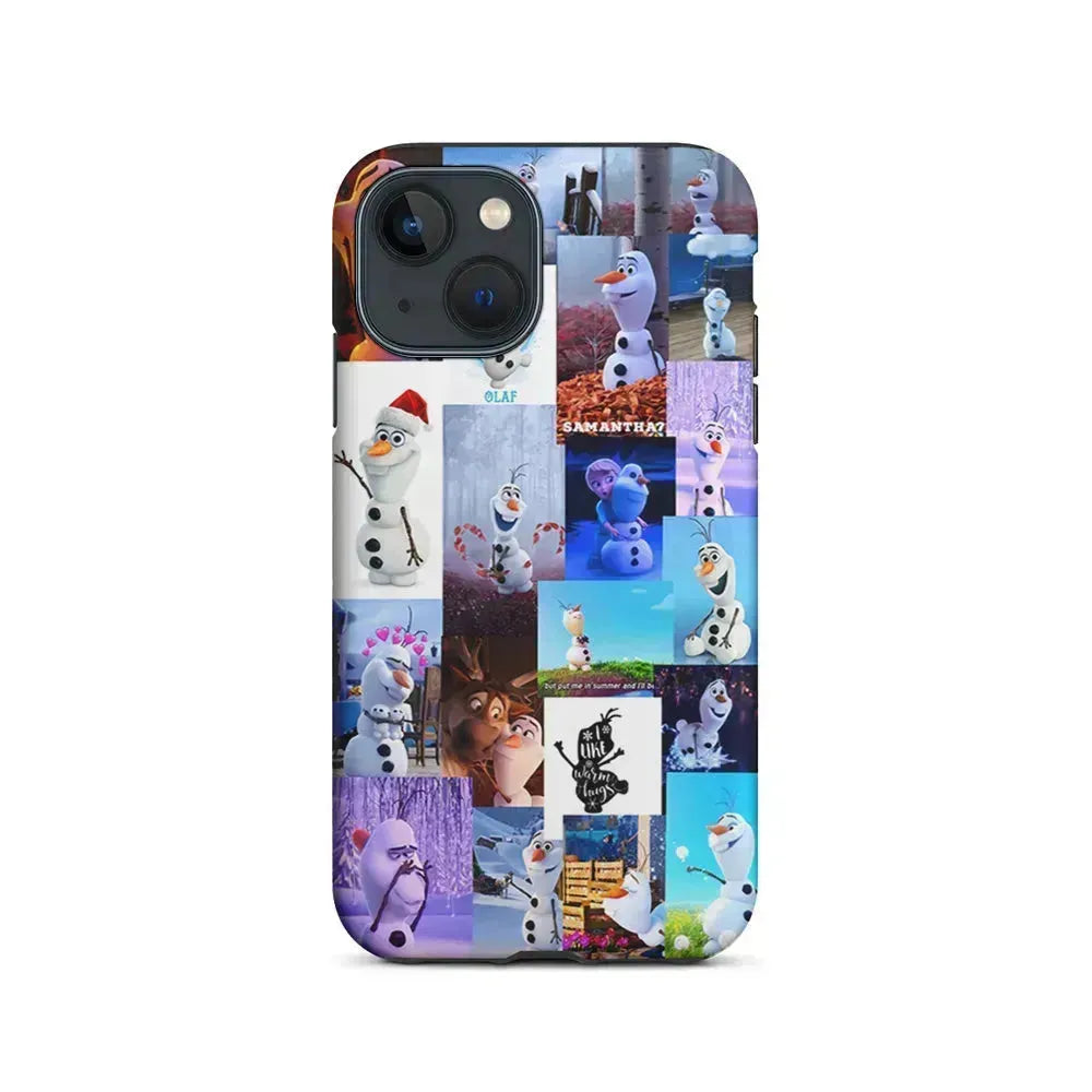 Olaf Frozen Aesthetic iPhone 13 Mini Case-2 in 1 Tough Case-Xtracase