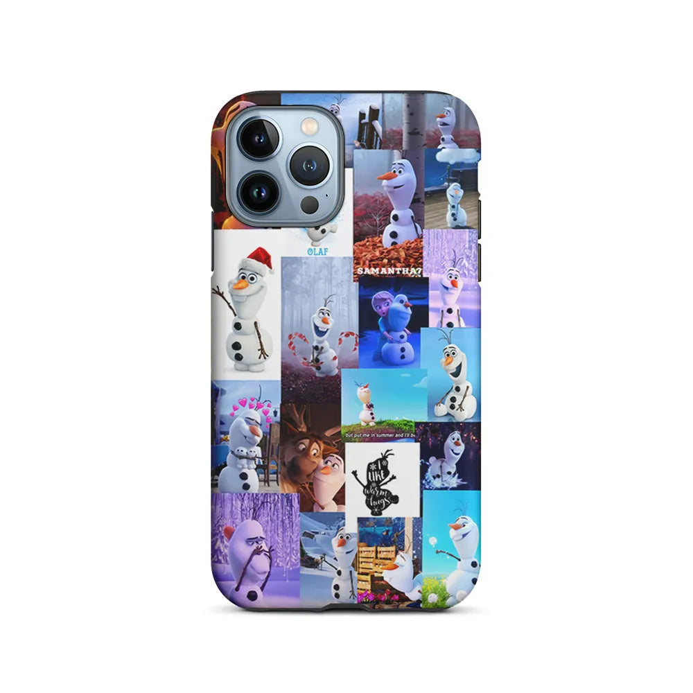 Olaf Frozen Aesthetic iPhone 13 Pro Max Case-2 in 1 Tough Case-Xtracase