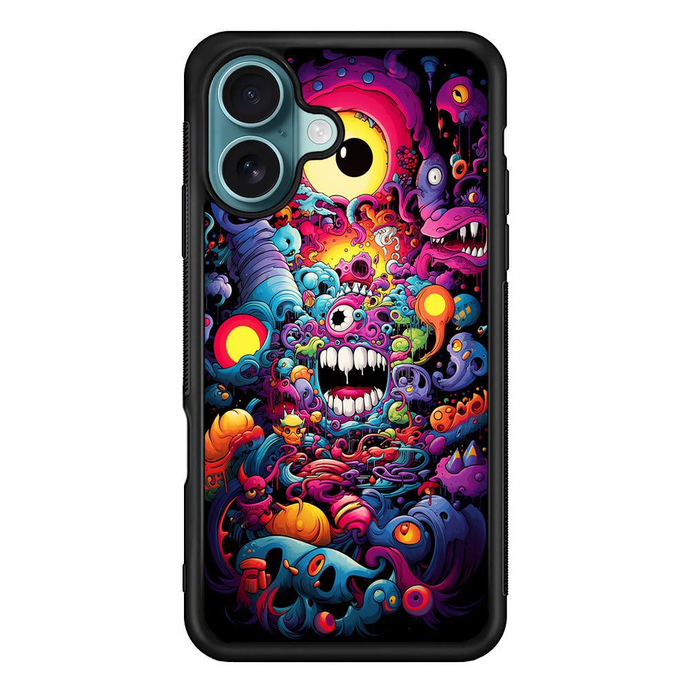 One Eyed Monster Doodle Art iPhone 16 Case - Xtracase