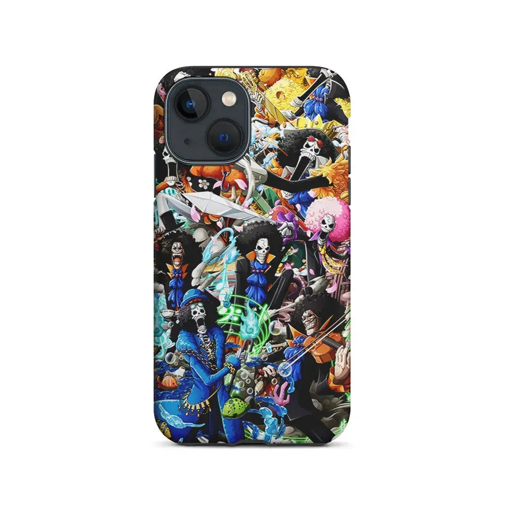One Piece Brook Aesthetic iPhone 13 Mini Case-2 in 1 Tough Case-Xtracase
