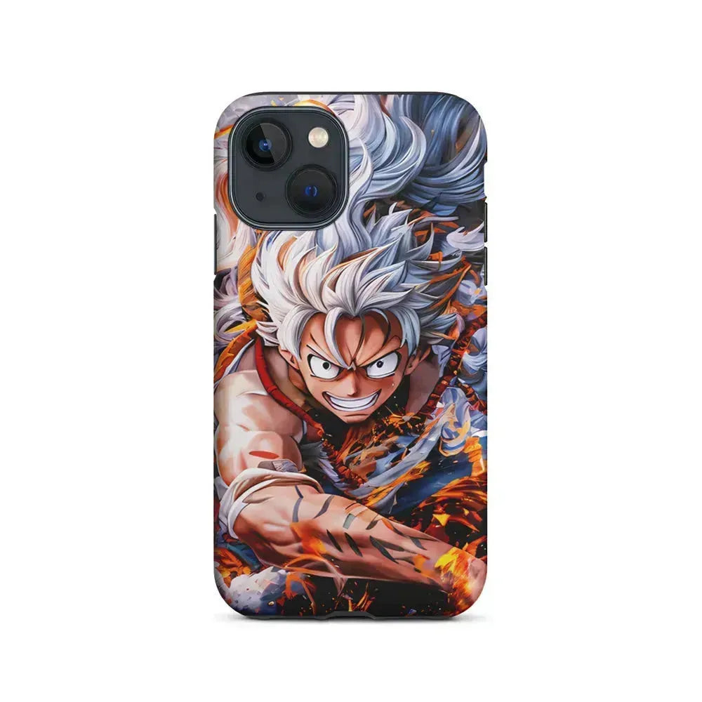 One Piece Luffy Gear 5 iPhone 13 Mini Case-2 in 1 Tough Case-Xtracase