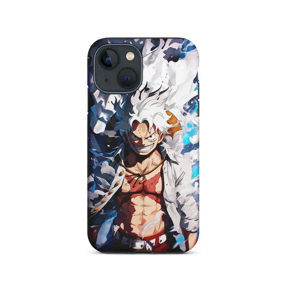 One Piece Luffy Sun God Nika iPhone 13 Mini Case-2 in 1 Tough Case-Xtracase