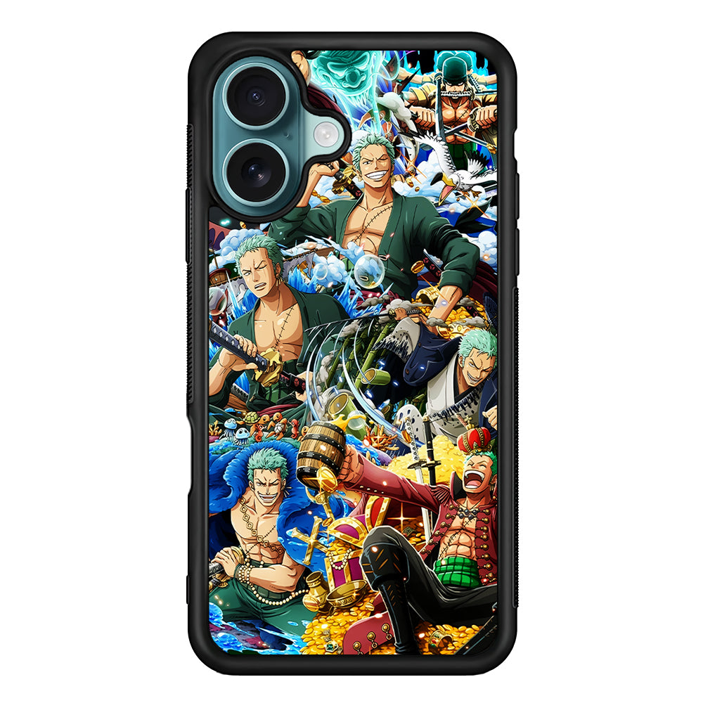 One Piece Roronoa Zoro Aesthetic iPhone 16 Case - Xtracase