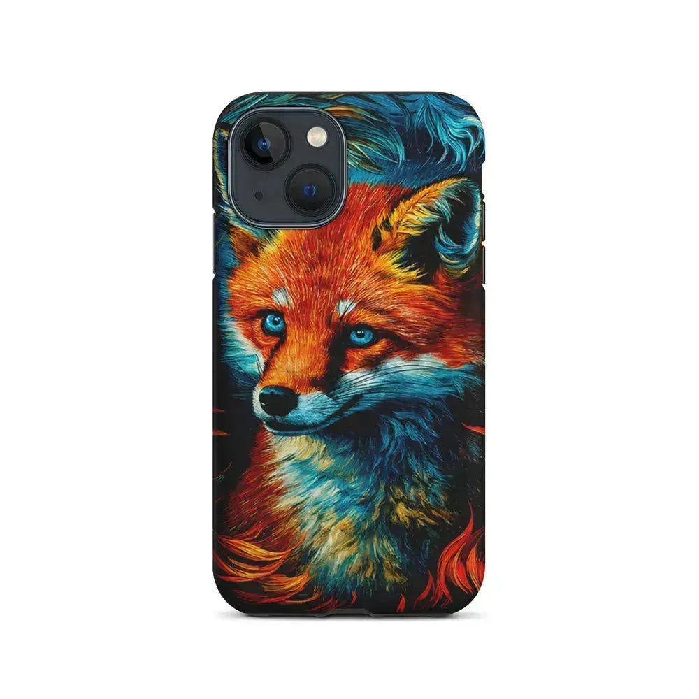 Painting Of A Fox iPhone 13 Mini Case-2 in 1 Tough Case-Xtracase