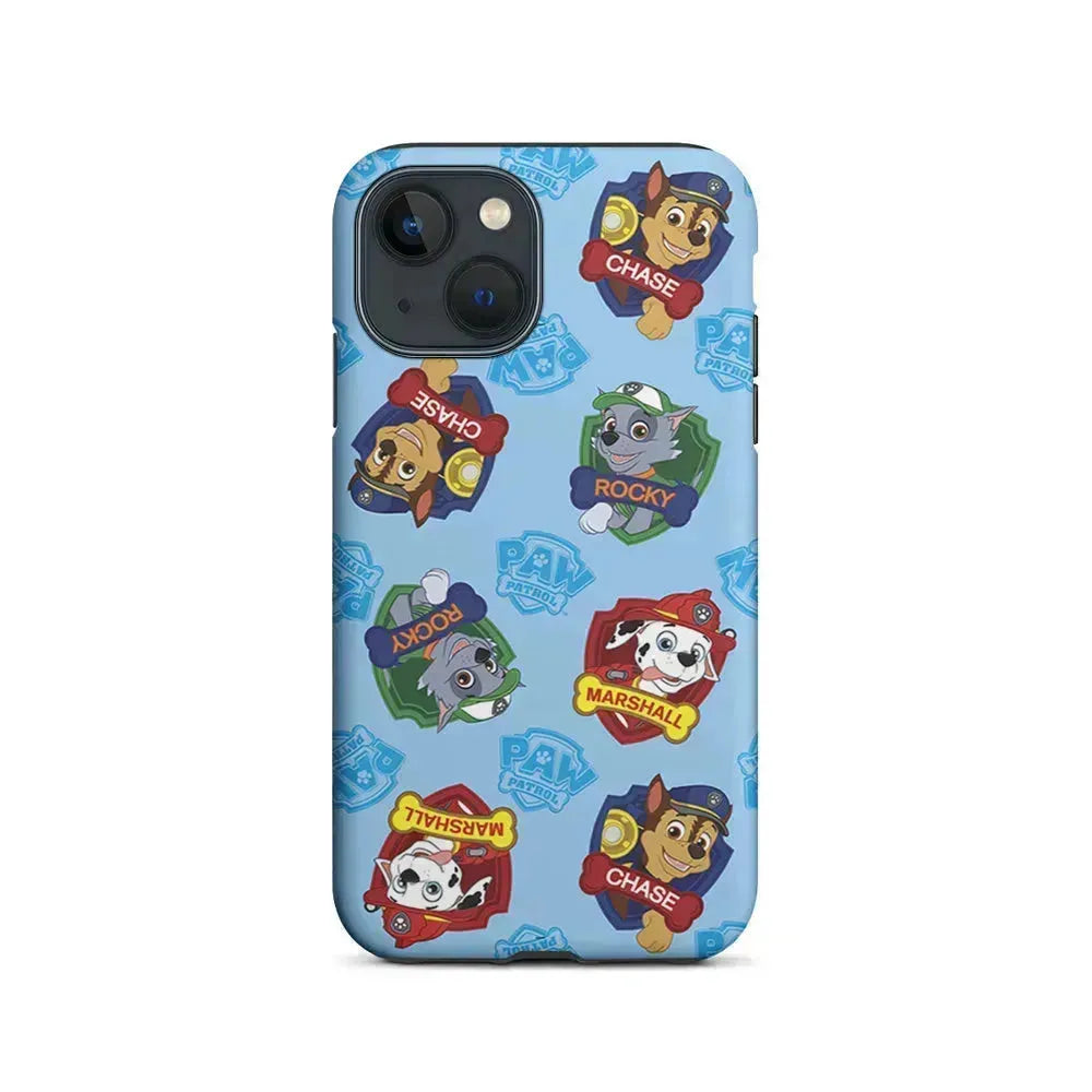 Paw Patrol Blue Background iPhone 13 Mini Case-2 in 1 Tough Case-Xtracase