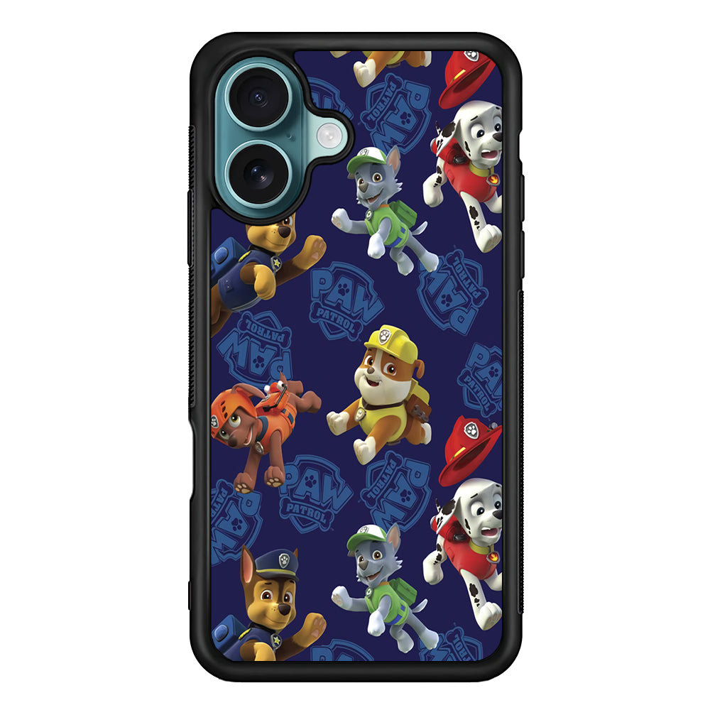 Paw Patrol Navy Background iPhone 16 Case - Xtracase