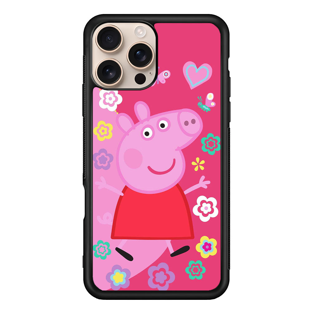 Peppa Pig Cute Pink iPhone 16 Pro Max Case - iPhone 16 Pro Max