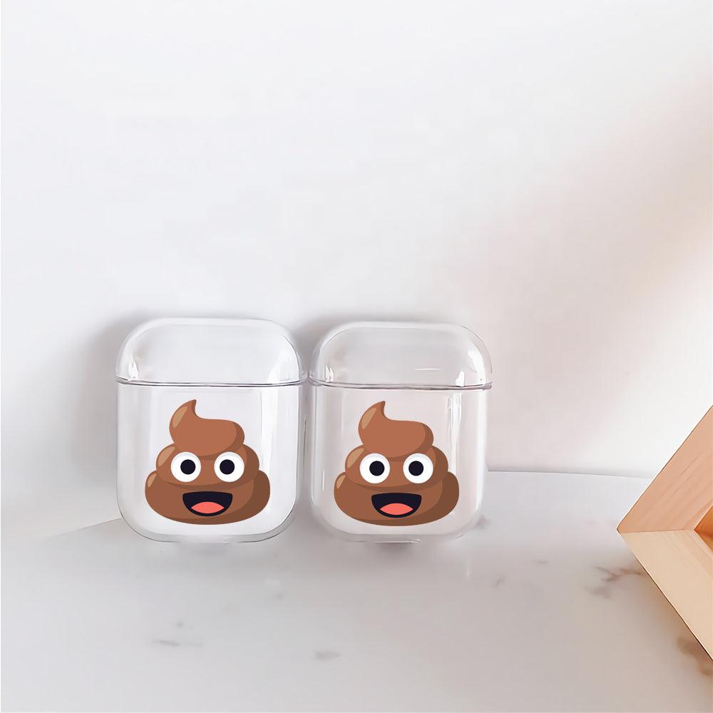Pile of Poo Emoji Apple Airpods Clear Case-Xtracase