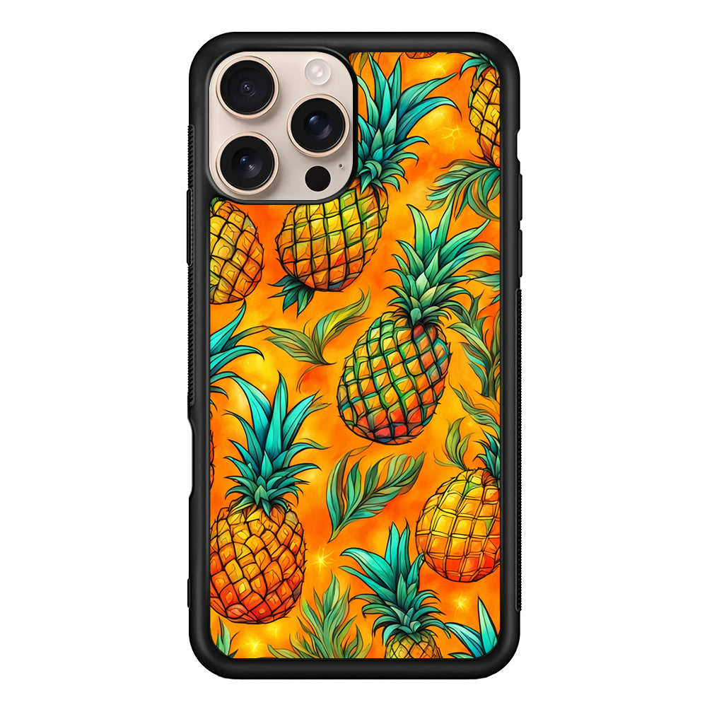 Pineapple Tropical Fruits iPhone 16 Pro Max Case - iPhone 16 Pro Max