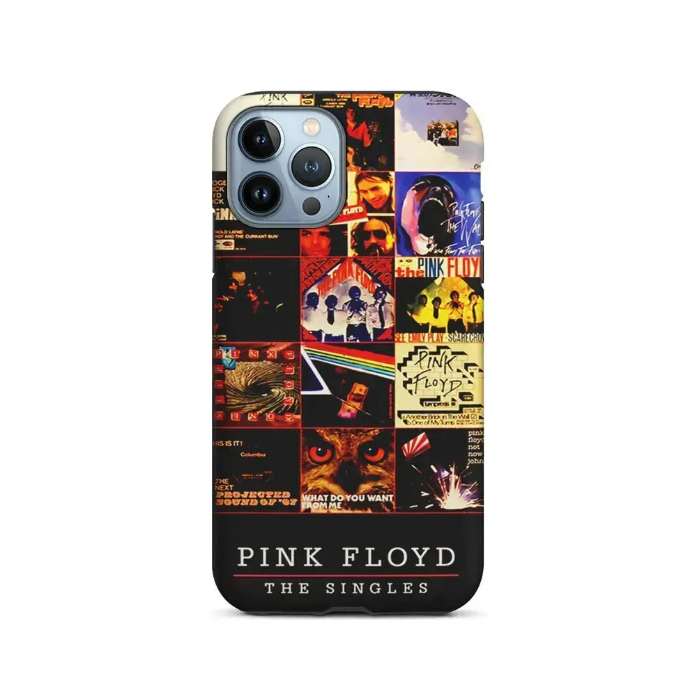 Pink Floyd Cover Collage iPhone 15 Pro Max Case-2 in 1 Tough Case-Xtracase
