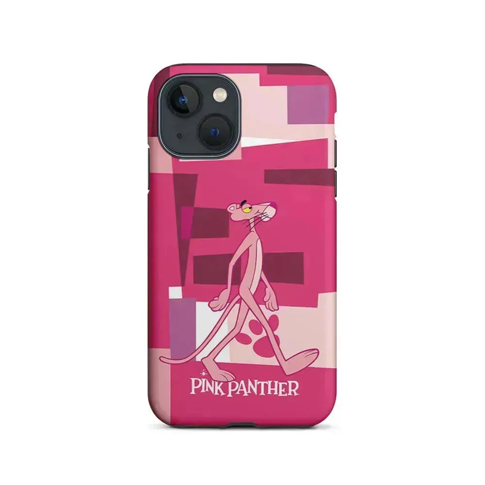 Pink Panther Walk Away iPhone 13 Mini Case-2 in 1 Tough Case-Xtracase
