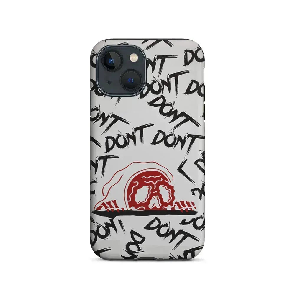 Please Don't Be Scare iPhone 13 Mini Case-2 in 1 Tough Case-Xtracase