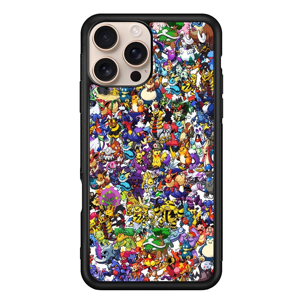 Pokemon All Characters iPhone 16 Pro Case - iPhone 16 Pro