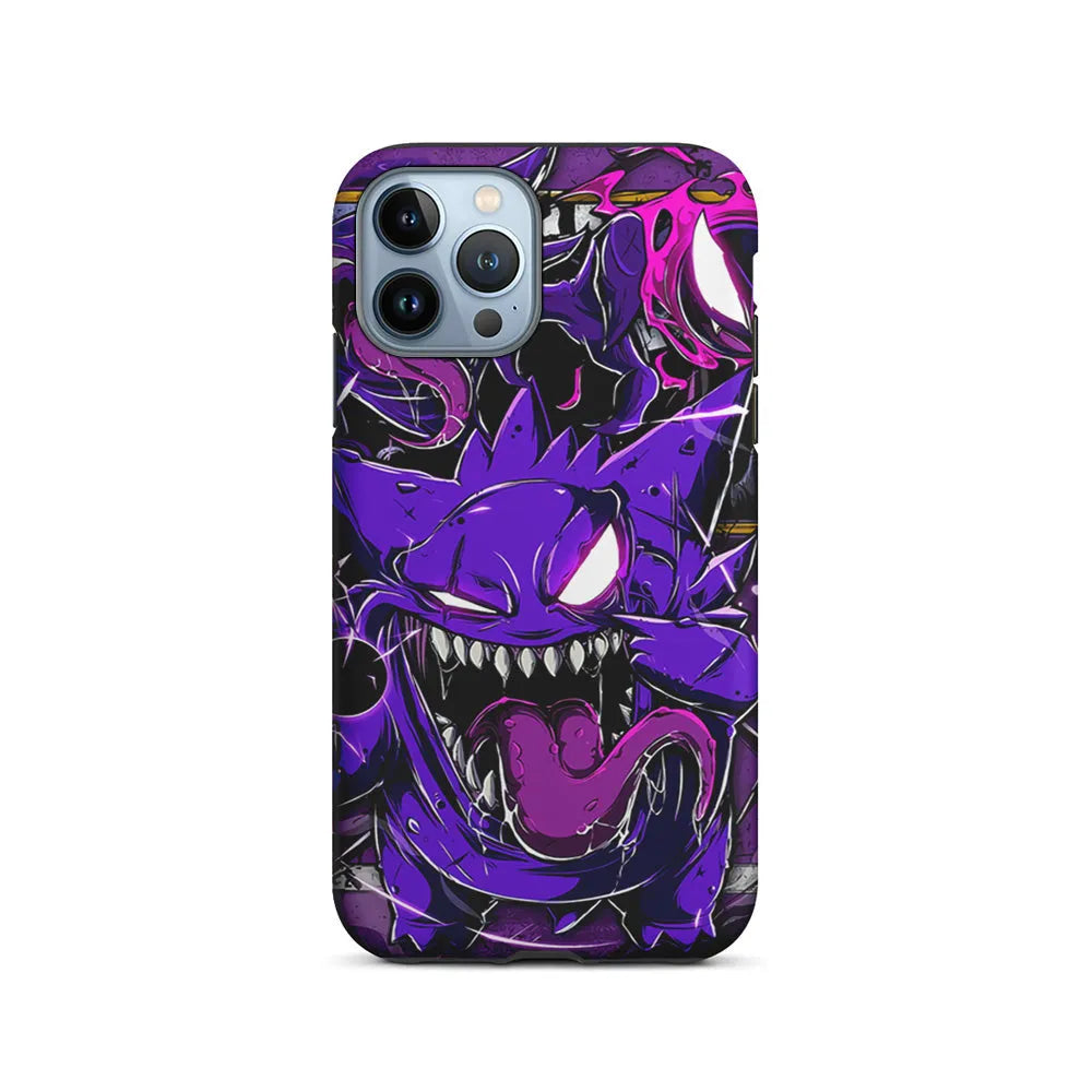 Pokemon Evil Gengar iPhone 13 Pro Max Case-2 in 1 Tough Case-Xtracase