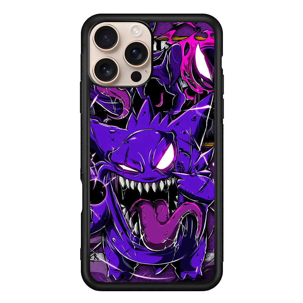 Pokemon Evil Gengar iPhone 16 Pro Max Case - iPhone 16 Pro Max