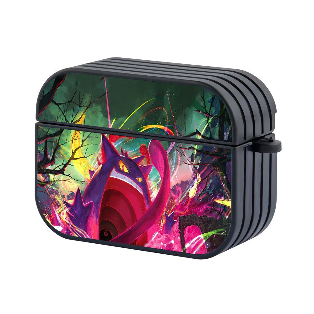 Pokemon Gengar Scary under the Crescent Moon Hard Plastic Case Cover For Apple Airpods Pro 3-Xtracase