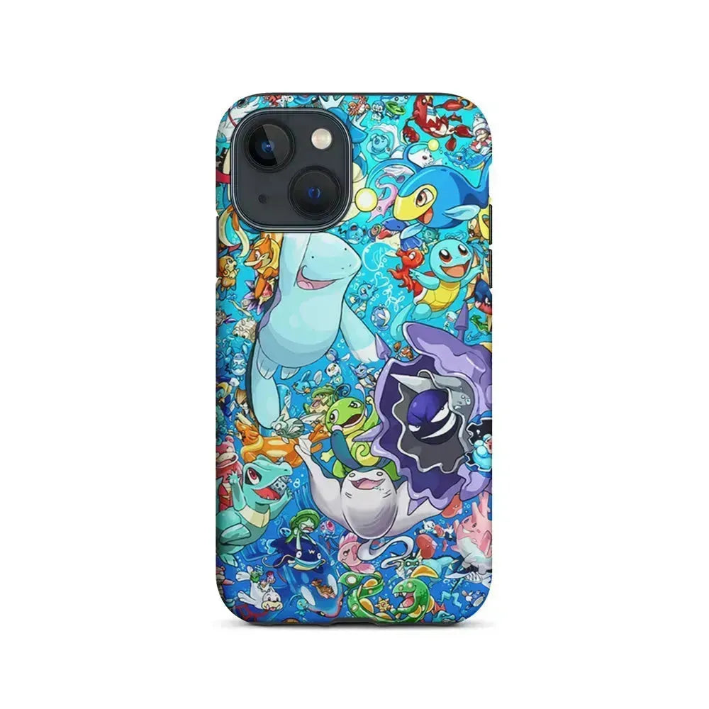 Pokemon Water iPhone 13 Mini Case-2 in 1 Tough Case-Xtracase