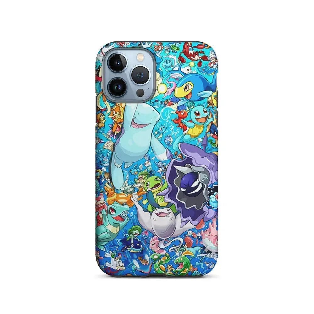 Pokemon Water iPhone 15 Pro Max Case-2 in 1 Tough Case-Xtracase