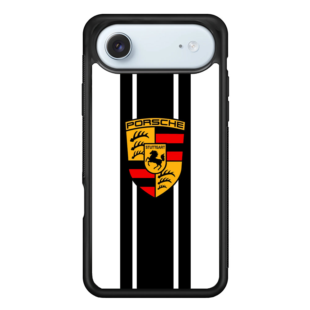 Porsche Stripe White Emblem iPhone 17 Air Case - Xtracase