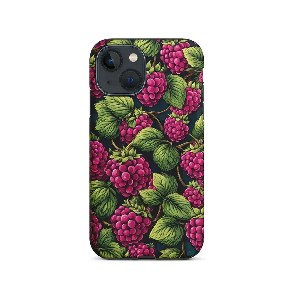 Raspberry Fresh Tropical Fruit iPhone 13 Mini Case-2 in 1 Tough Case-Xtracase