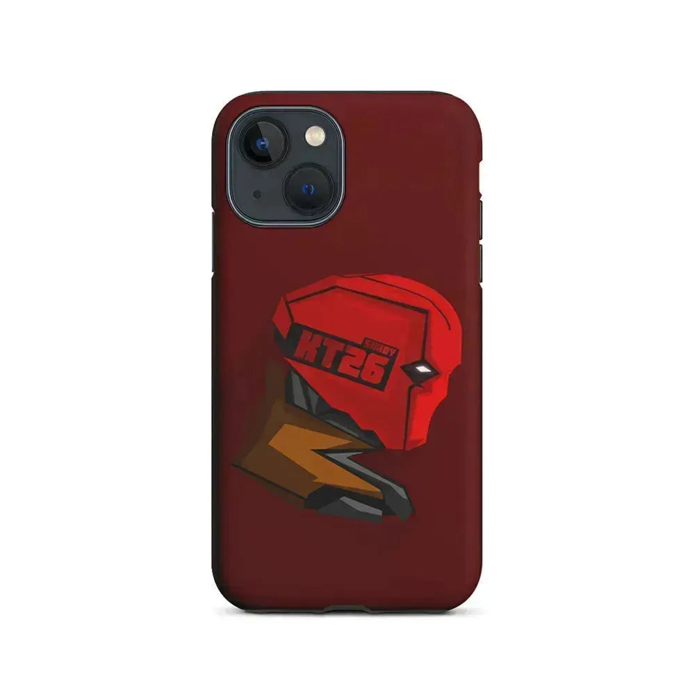 Red Hood Pop Head iPhone 13 Mini Case-2 in 1 Tough Case-Xtracase