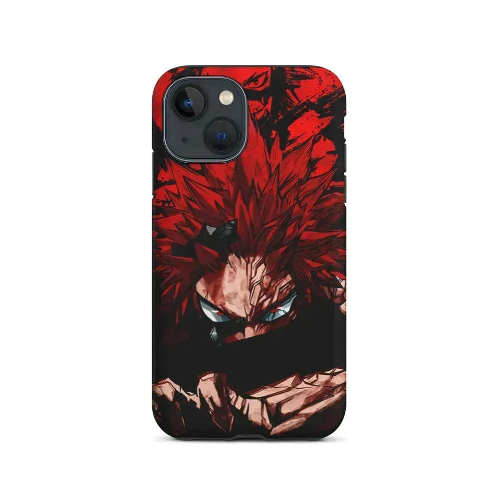 Red Riot Eijiro Kirishima Unbreakable iPhone 13 Mini Case-2 in 1 Tough Case-Xtracase