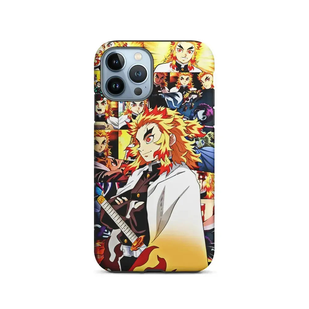 Rengoku Kyojuro Part of Momment iPhone 15 Pro Max Case-2 in 1 Tough Case-Xtracase