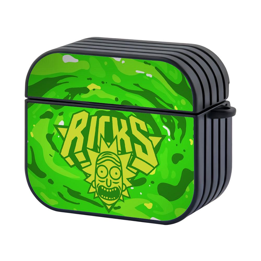 Rick and Morty Playing Signal Hard Plastic Case Cover For Apple Airpods 3-Xtracase