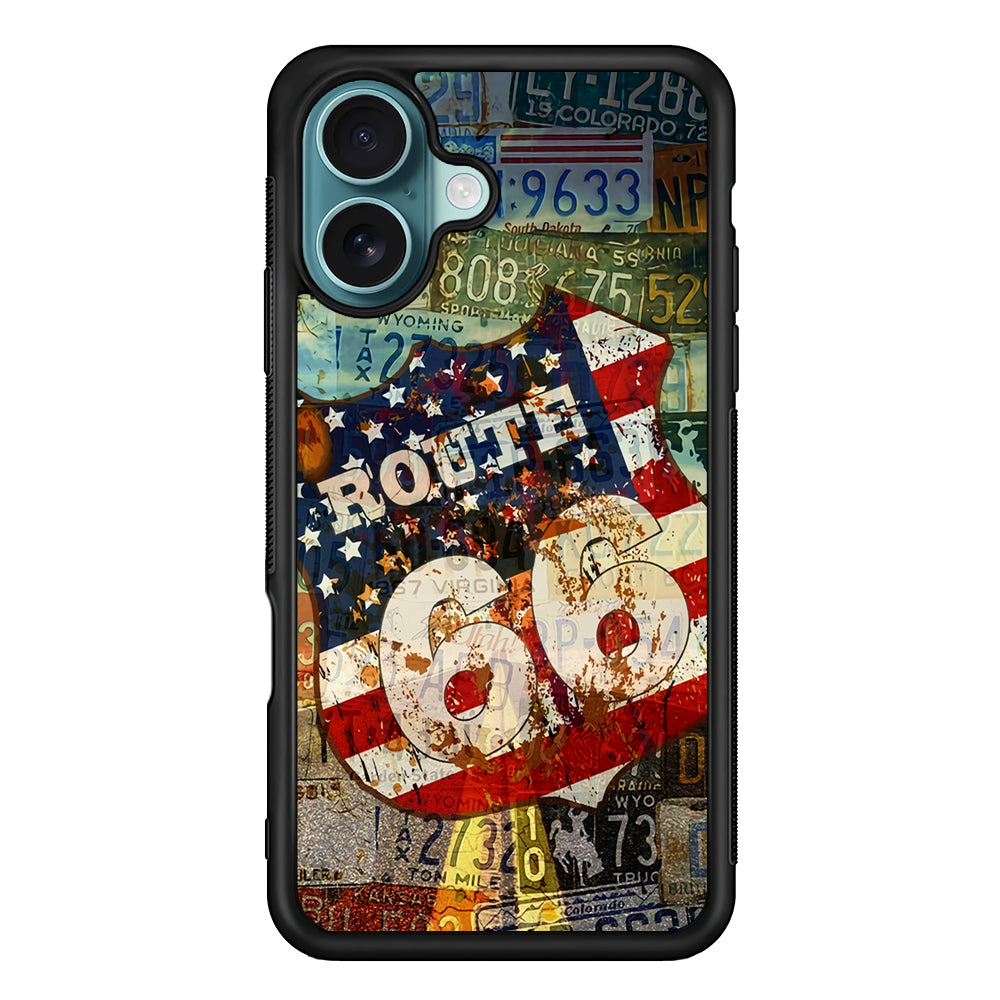 Route 66 Classic Plate iPhone 16 Case - Xtracase