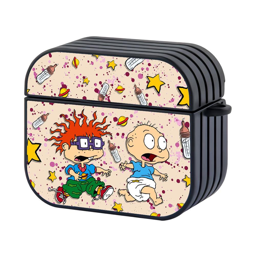 Rugrats Running Dude Hard Plastic Case Cover For Apple Airpods 3-Xtracase