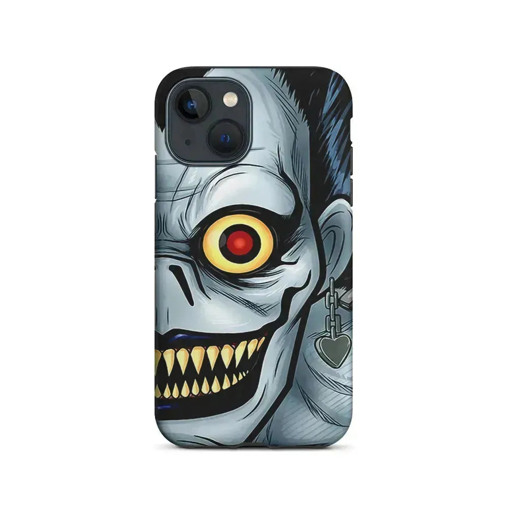 Ryuk Death Note Half Face iPhone 13 Mini Case-2 in 1 Tough Case-Xtracase