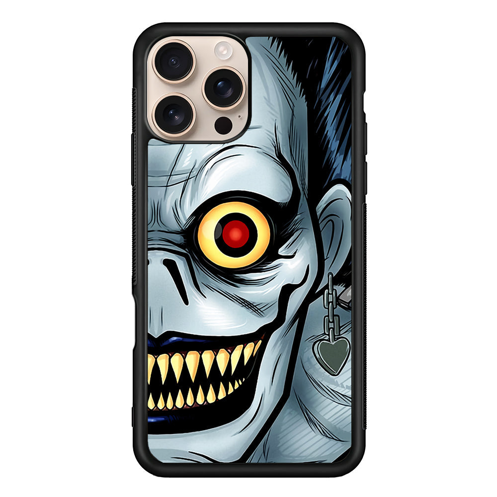 Ryuk Death Note Half Face iPhone 16 Pro Max Case - iPhone 16 Pro Max