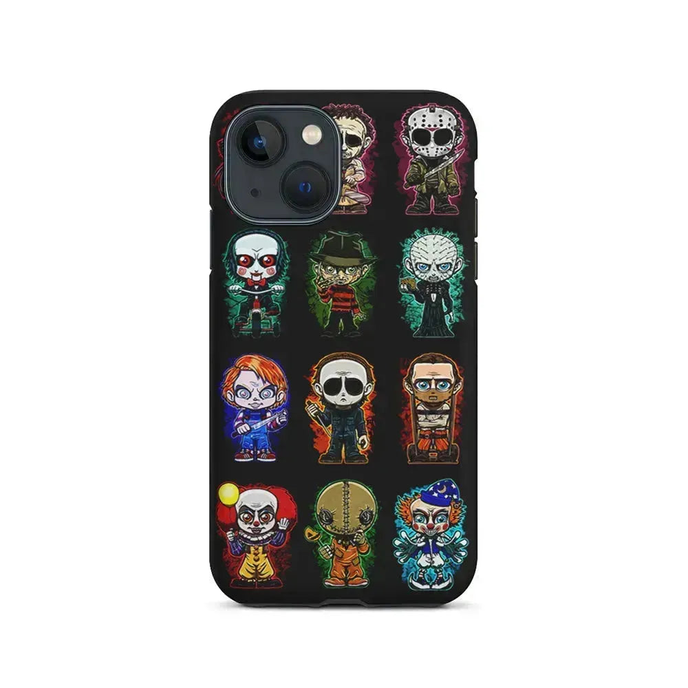 Scary Movie Horror Chibi iPhone 13 Mini Case-2 in 1 Tough Case-Xtracase
