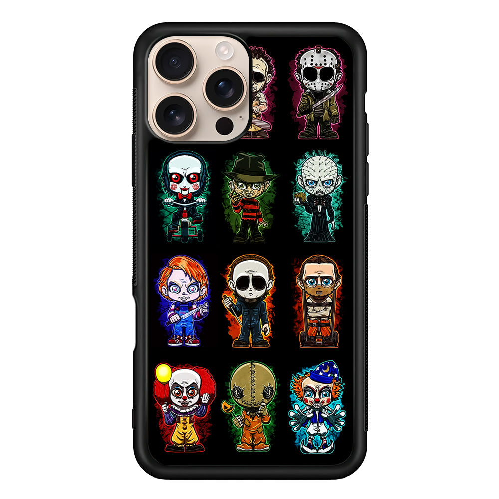 Scary Movie Horror Chibi iPhone 16 Pro Max Case - iPhone 16 Pro Max
